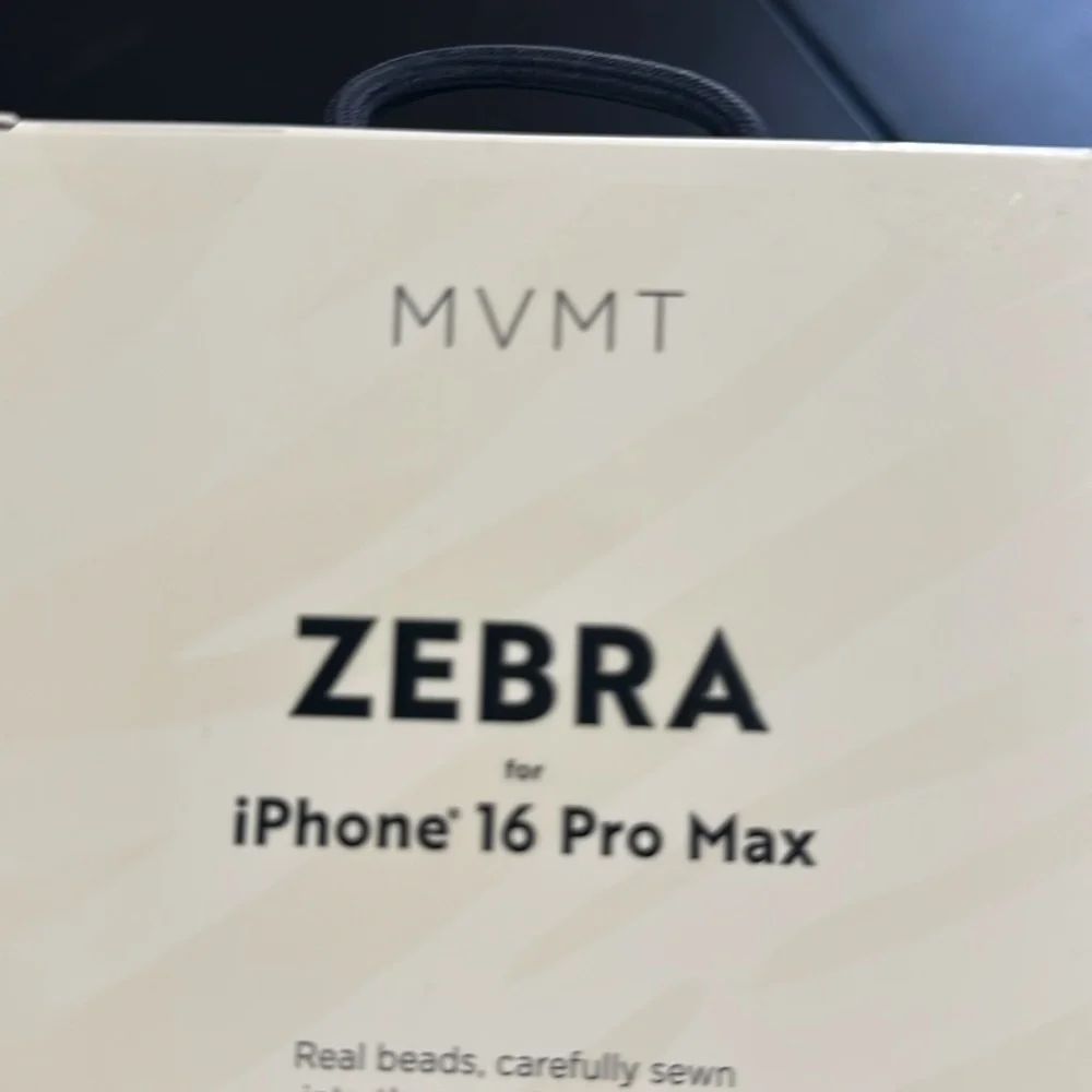 MVMT limited edition beaded zebra iPhone 16 pro max